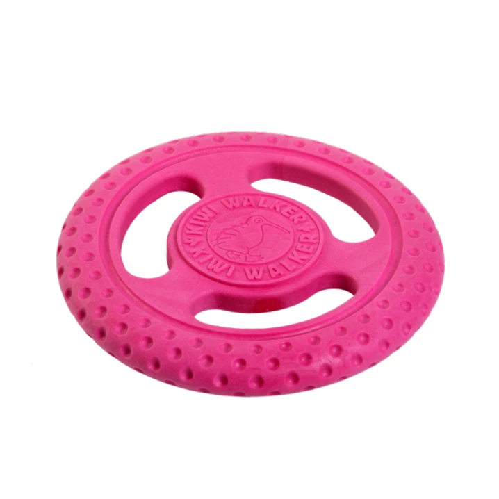 KIWI WALKER Frisbee - pływające frisbee dla psa do aportu i przeciągania, różowe