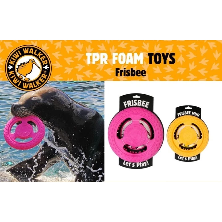 KIWI WALKER Frisbee - pływające frisbee dla psa do aportu i przeciągania, niebieskie - 11