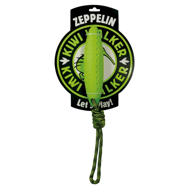 KIWI WALKER Zeppelin - pływający aport dla psa z liną, zielony - 2