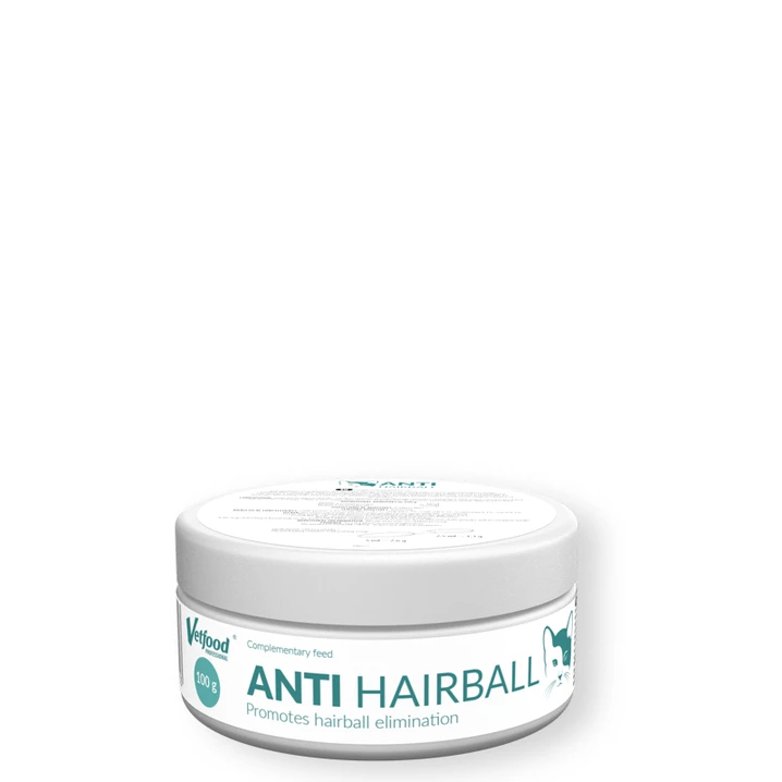 VETFOOD Anti Hairball - preparat w proszku na kule włosowe i zaparcia u kotów 100g