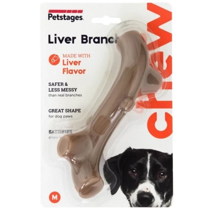PETSTAGES Liver Branch - twardy gryzak dla psa o kształcie i aromacie wątróbki - 3