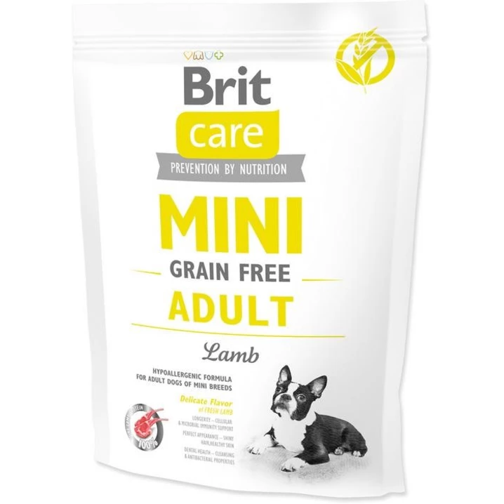 BRIT CARE Mini Adult Grain Free Lamb - sucha karma dla psów ras małych z jagnięciną 