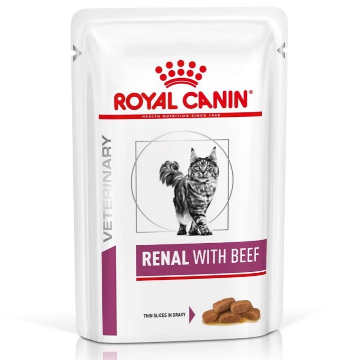 ROYAL CANIN Renal - weterynaryjna, mokra karma dla kota z chorobami nerek, wołowina 85g