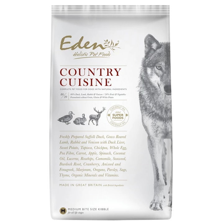 EDEN Country Cuisine - sucha karma dla małego psa, kaczka z królikiem i dziczyzną, S 2 kg