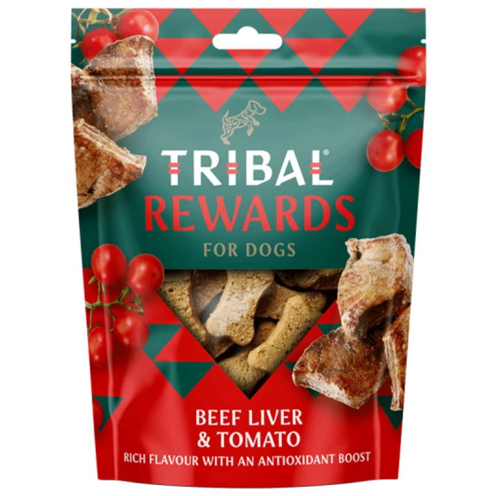 TRIBAL Rewards pyszne ciastka dla psa domowej produkcji - wołowina z pomidorem 125 g