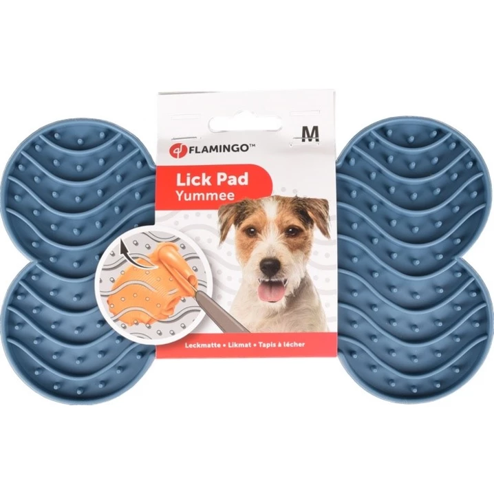 FLAMINGO Lick Pad - mata do wylizywania pokarmu z przyssawkami dla małego i średniego psa rozmiar M