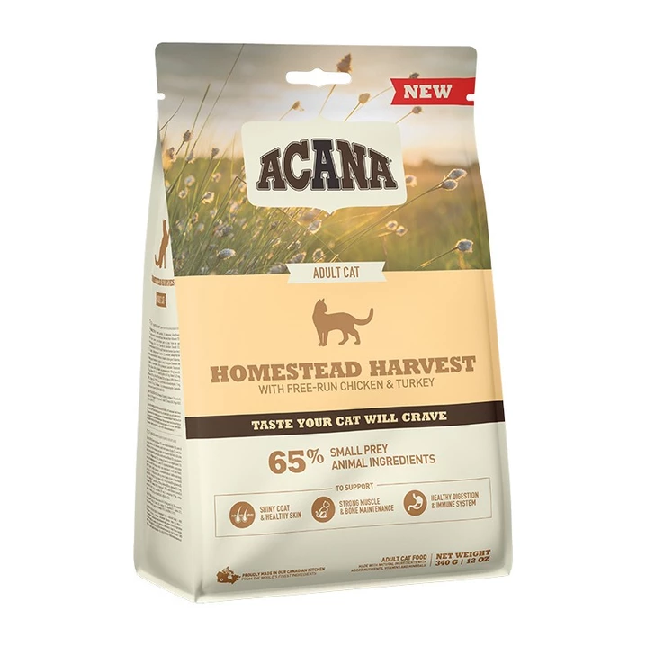 ACANA Homestead Harvest Cat - wysokomięsna karma dla kota 340g