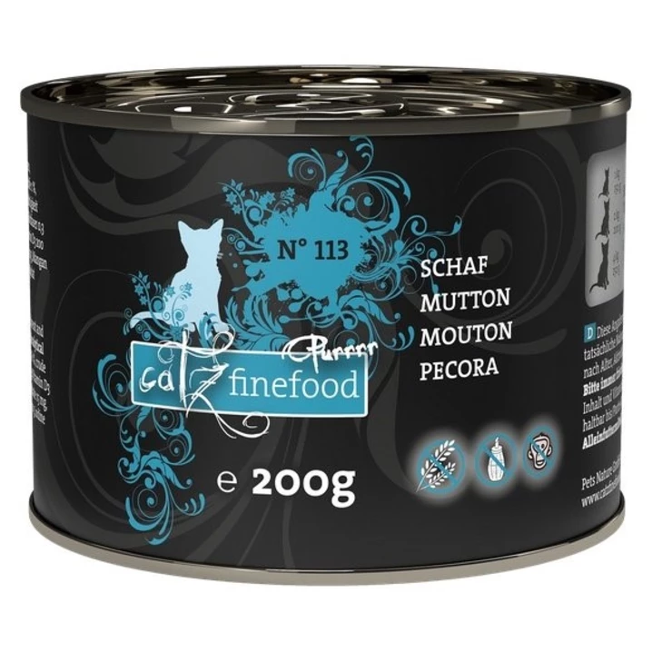 CATZ FINEFOOD Purrrr - bezzbożowa, monobiałkowa, mokra karma dla kota, owca 200 g