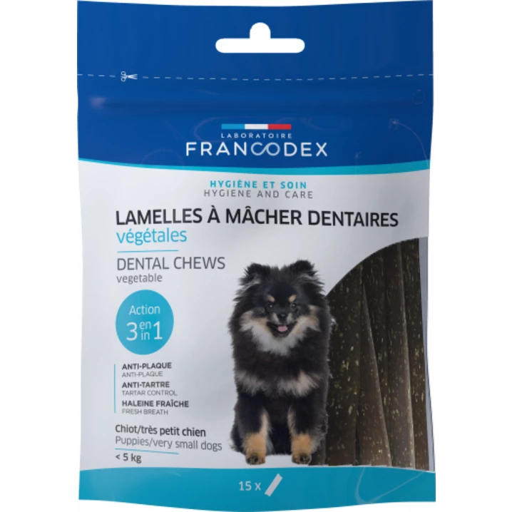 FRANCODEX dental chews - dentystyczne gryzaki dla bardzo małych psów 15 szt, 114g