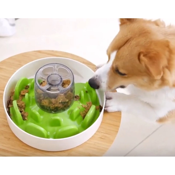 PET DREAMHOUSE SPIN Ufo Maze Green - miska spowalniająca jedzenie dla psa, poziom trudny - 4