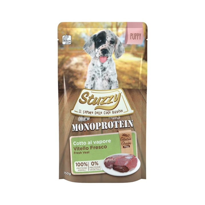 STUZZY Monoprotein - monoproteinowa, bezzbożowa karma dla szczeniąt - cielęcina 150g