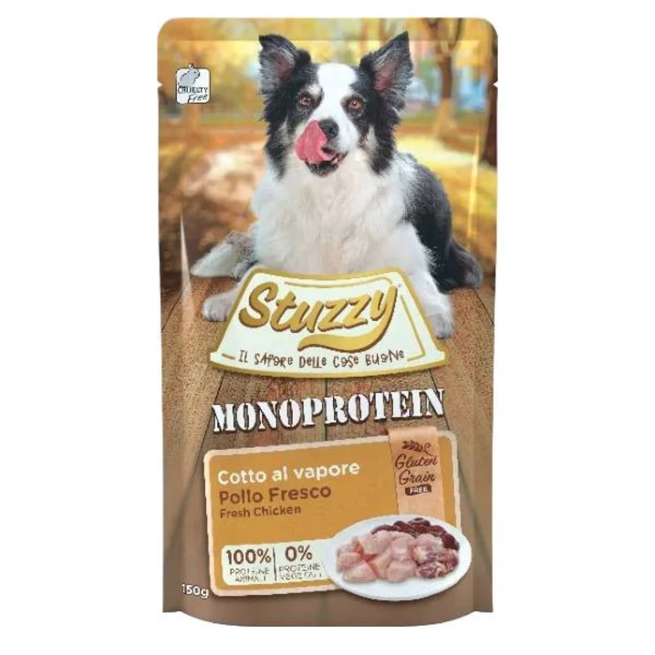STUZZY Monoprotein - monobiałkowa, bezzbożowa karma dla psa, kurczak 150g