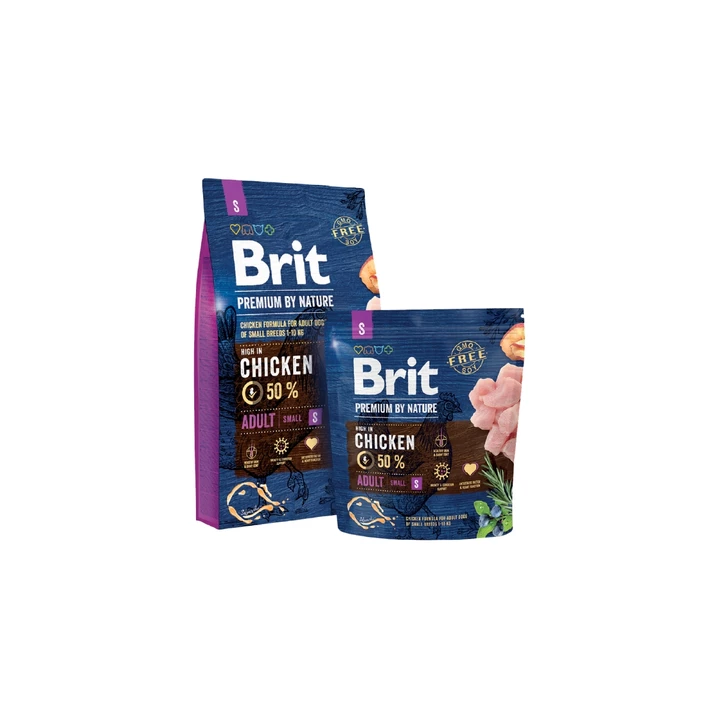 BRIT Premium By Nature S - sucha karma dla psów dorosłych ras małych 