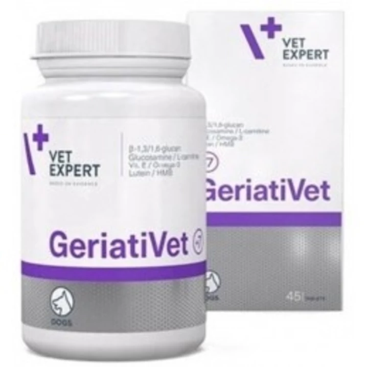VET EXPERT GeriatiVet Dog Large - preparat wspomagający dla starszych psów powyżej 15kg 45 kapsułek
