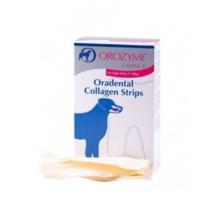 OROZYME Oradental Collagen Strips - płatki kolagenowe dla psów czyszczące zęby