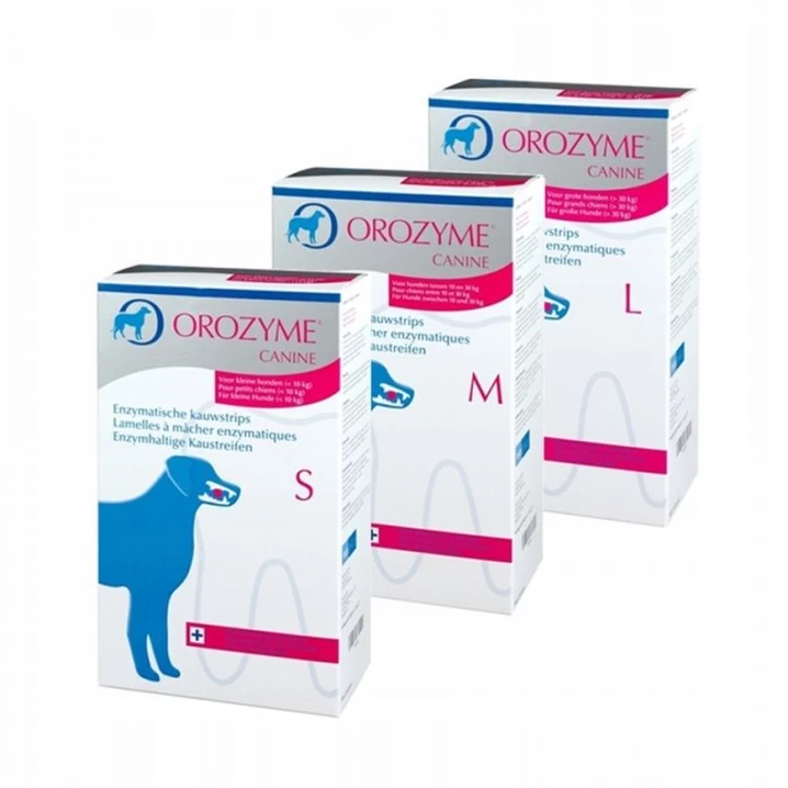 OROZYME Oradental Collagen Strips - płatki kolagenowe dla psów czyszczące zęby - 3