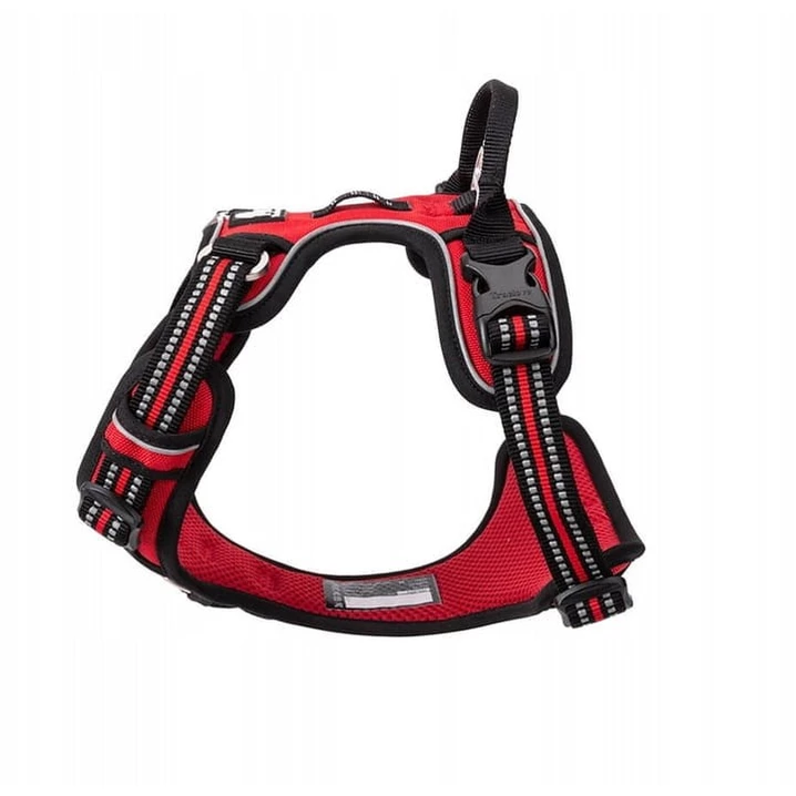 TRUELOVE Front Line Premium - szelki dla psa typu guard / easy-walk z wygodną rączką, czerwone - 2