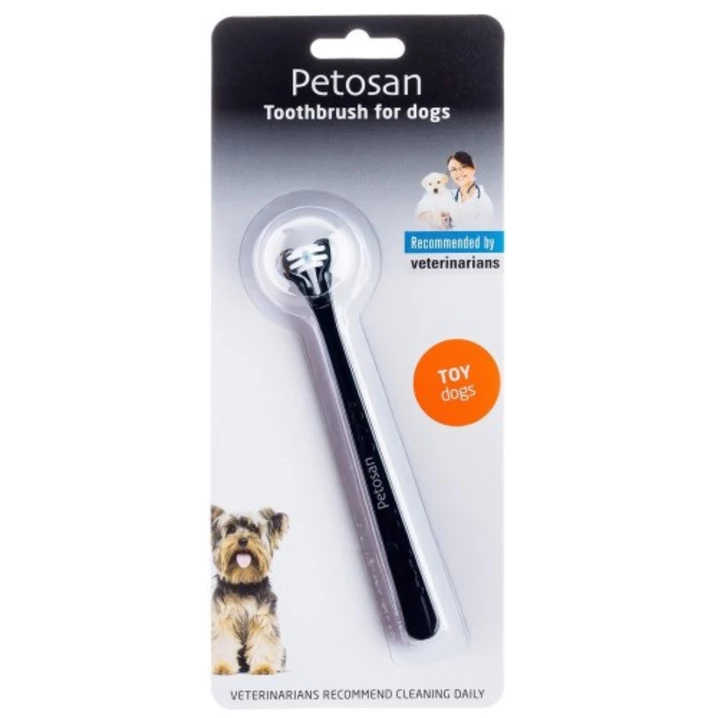 PETOSAN - profesjonalna szczoteczka do mycia zębów, z podwójną główką dla psa lub kota - 2