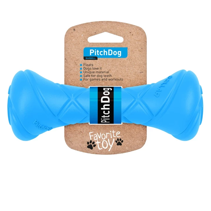 PITCHDOG Game Barbell - hantel dla psa z lekkiej i wytrzymałej pianki, niebieski - 2