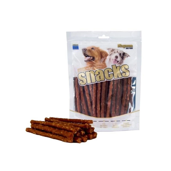 MAGNUM Snacks kabanosy - miękkie przysmaki dla psów, jagnięcina z ryżem 250 g