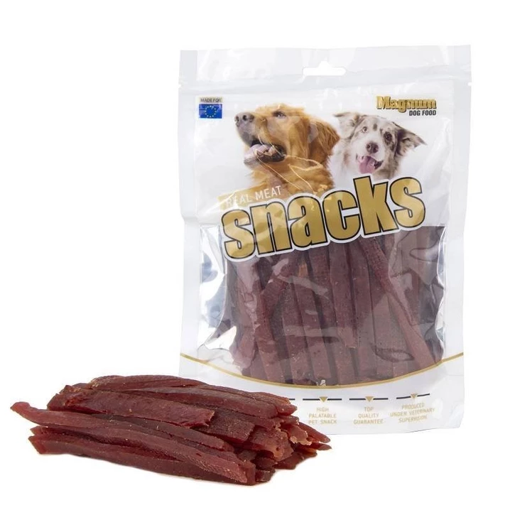 MAGNUM Snacks paski - miękkie przysmaki dla psów, kaczka 250g