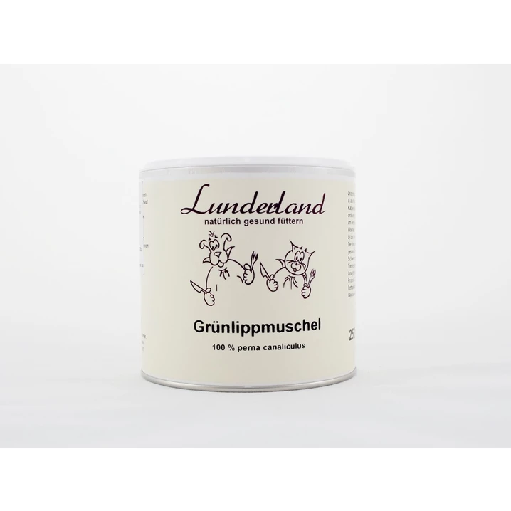 LUNDERLAND Grunlippmuschel - mączka z małży nowozelandzkich dla psów i kotów 100 g - 2