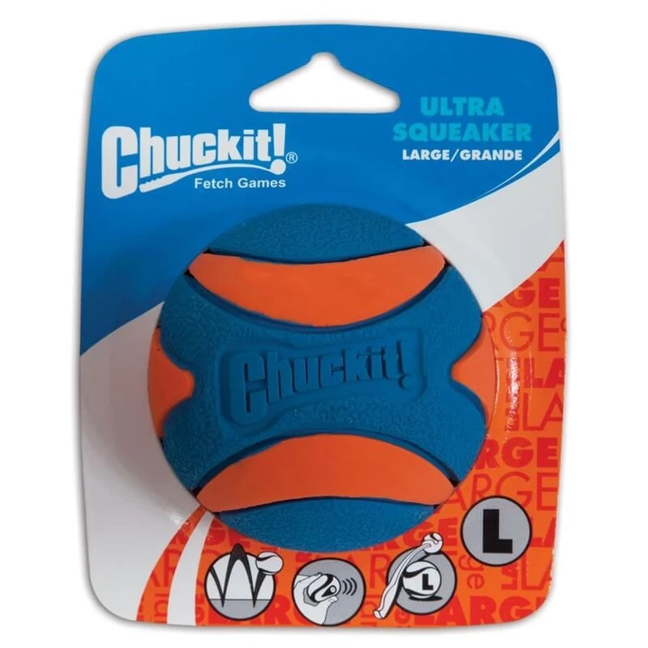CHUCKIT! Ultra squeaker ball - wytrzymała piłka z piszczałką  - 3