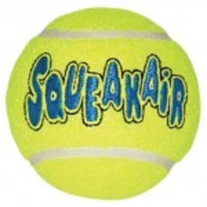 KONG® Airdog Squeakair - wytrzymała piłka tenisowa dla psa z piszczałką