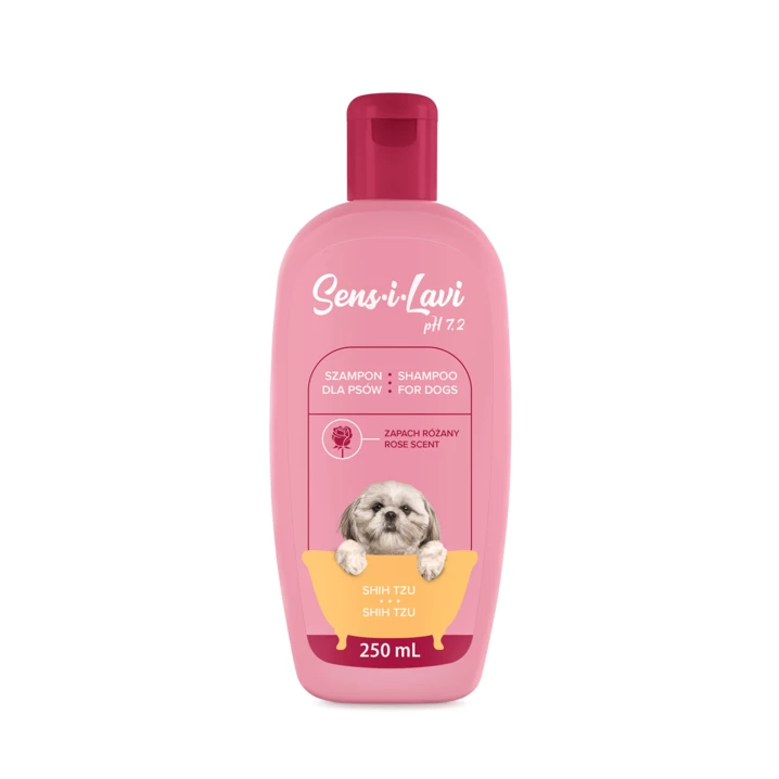 SENS-I-LAVI szampon dla psów rasy Shih Tzu - micelarny, o delikatnym różanym zapachu 250ml