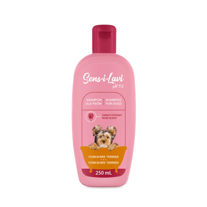 SENS-I-LAVI szampon dla psów rasy Yorkshire Terier - micelarny, o delikatnym różanym zapachu 250ml