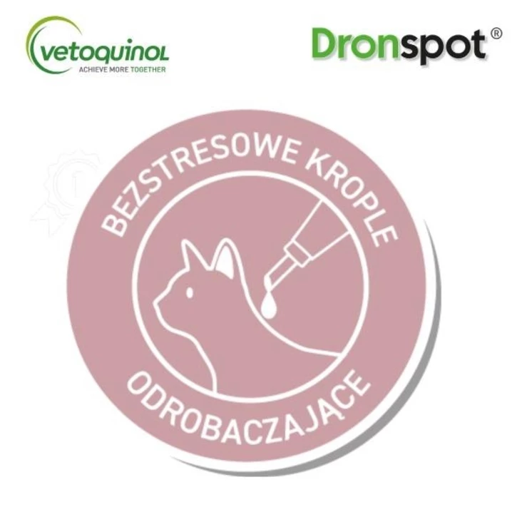 DRONSPOT - krople odrobaczające dla małych kotów o wadze do 2,5 kg 0,35 ml - 5