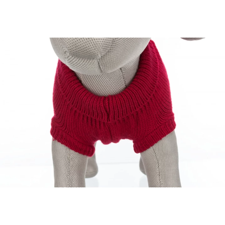 TRIXIE Kenton - wełniany, ciepły sweter dla psa, bordowy - 3