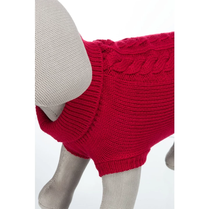 TRIXIE Kenton - wełniany, ciepły sweter dla psa, bordowy - 4