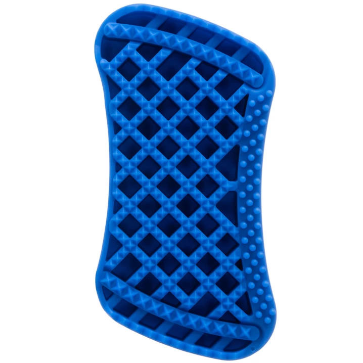 PET+ME Soft Silicone Brush Blue - szczotka silikonowa dla małych zwierząt z niewielką ilością lub bez podszerstka - 4