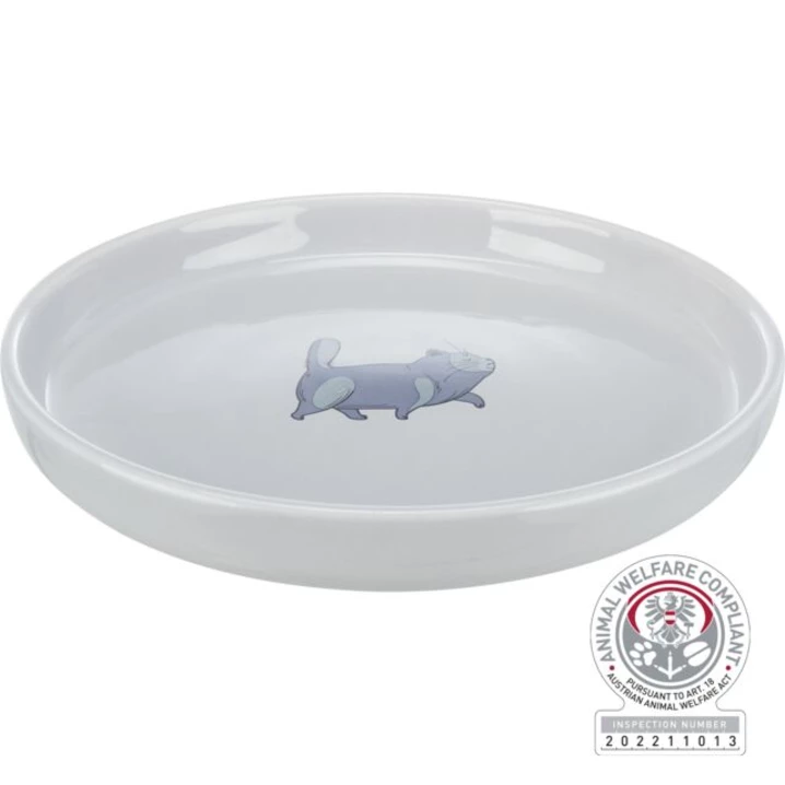 TRIXIE talerzyk - bardzo duża miska ceramiczna dla kota, szara 600ml - 2