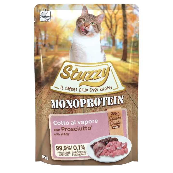 STUZZY Monoprotein - monobiałkowa, bezzbożowa karma dla kota, wieprzowina 85g
