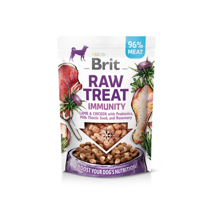 BRIT Raw Treat Immunity - liofilizowane przysmaki dla psów, jagnięcina i kurczak z probiotykami 40g