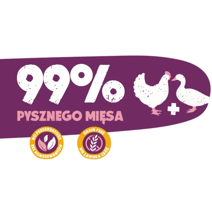 ANIMAL ISLAND pełnoporcjowa mokra karma dla kotów, aż 99% mięsa, kurczak z kaczką 200g - 3