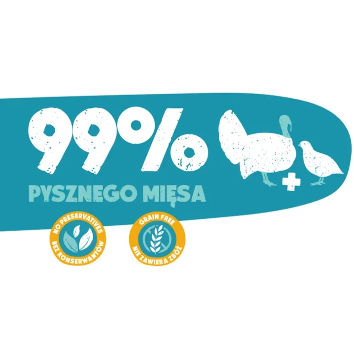 ANIMAL ISLAND pełnoporcjowa mokra karma dla kotów, aż 99% mięsa, indyk z przepiórką 200g - 4