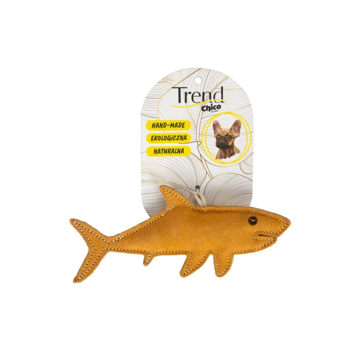 CHICO TREND rekin - wytrzymała zabawka dla psa ze skóry - 2