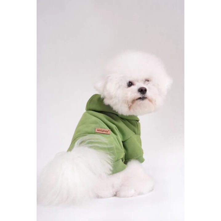 AMIPLAY Texas - jesienno-zimowa bluza z kapturem dla psa, zielona - 2