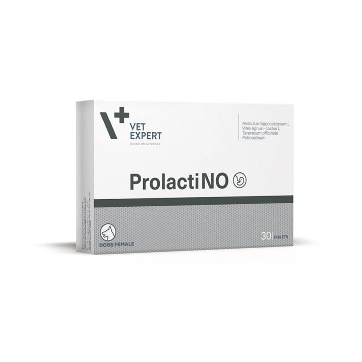 VETEXPERT ProlactiNO - preparat wspomagający dla suk z objawami ciąży urojonej, 30 tabletek