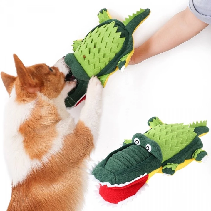 DOGLEMI Krokodyl - zabawka węchowa dla psa z licznymi kieszonkami - 2