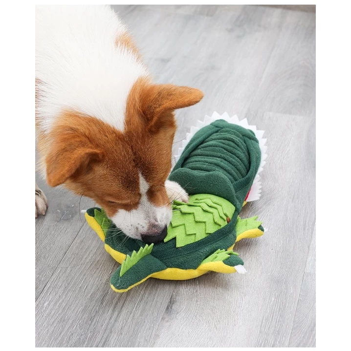 DOGLEMI Krokodyl - zabawka węchowa dla psa z licznymi kieszonkami - 3