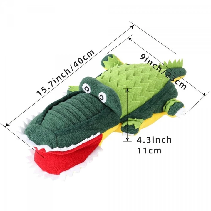 DOGLEMI Krokodyl - zabawka węchowa dla psa z licznymi kieszonkami - 4