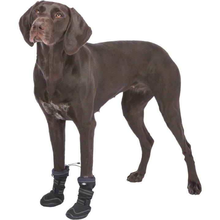 TRIXIE Walker Active Long - ochronne, wysokie buty dla psa, czarne 2 sztuki - 9