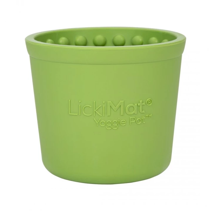 LICKIMAT Yoggie Pot - zabawka w kształcie garnuszka dla psa, do wypełnienia jedzeniem, zielony - 3