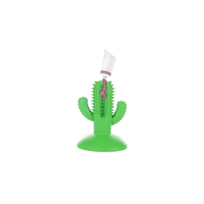 FLAMINGO Kaktus Dental - zabawka na jedzenie dla psa z bardzo mocnej gumy, z przyssawką,  rozmiar M - 3