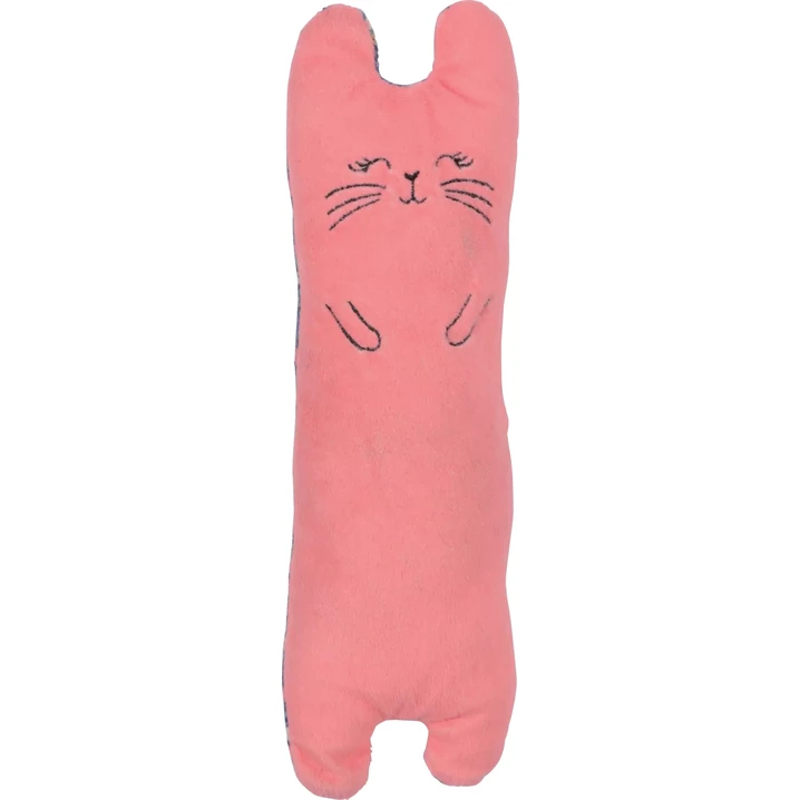 ZOLUX Ethi'cat - kopacz dla kota z ekologicznych materiałów, duży i miękki królik z kocimiętką, różowy 25cm