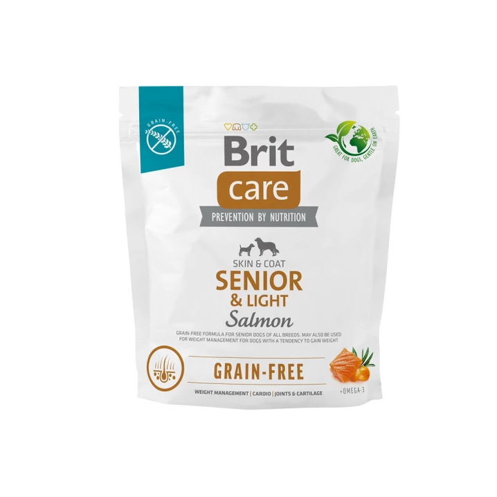 BRIT CARE Grain-free Senior&Light Salmon - sucha karma dla psów starszych i z nadwagą - 2